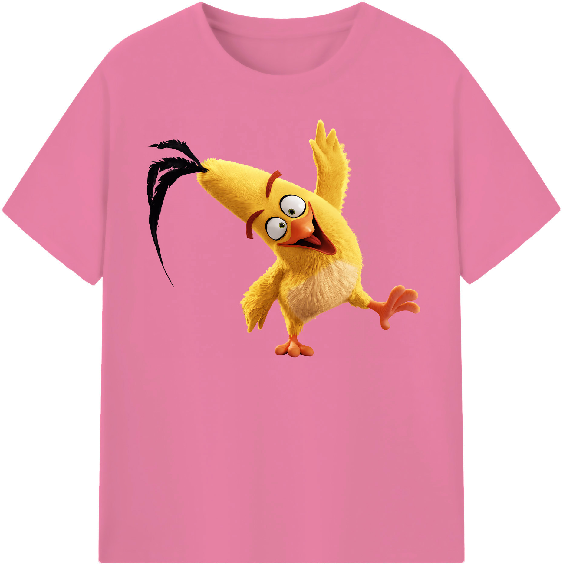 （画像用） Angry Birds アングリーバード 綿100％半袖Tシャツ（フロントプリント）
